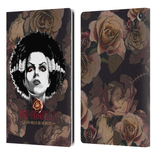 Universal Monsters The Bride Of Frankenstein World Of Gods And Monsters Leather Book Wallet Case Cover For Amazon Fire HD 10 / Plus 2021