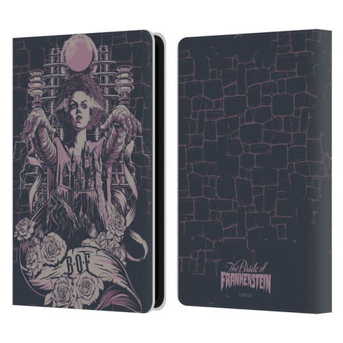 Universal Monsters The Bride Of Frankenstein B.O.F Leather Book Wallet Case Cover For Amazon Kindle Paperwhite 5 (2021)