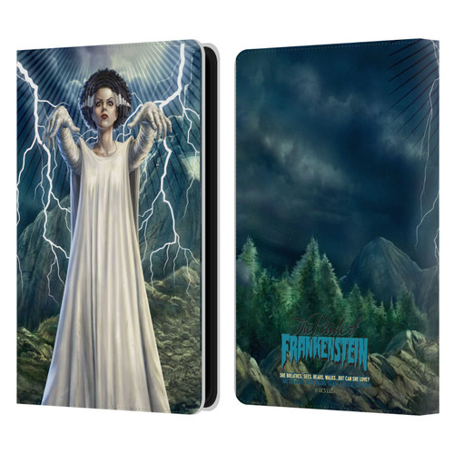 Universal Monsters The Bride Of Frankenstein But Can She Love? Leather Book Wallet Case Cover For Amazon Kindle Paperwhite 5 (2021)