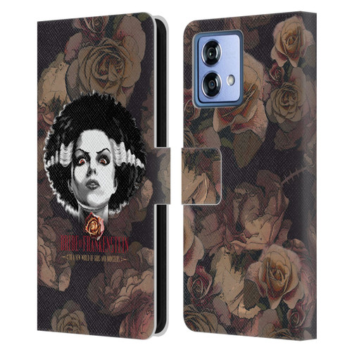 Universal Monsters The Bride Of Frankenstein World Of Gods And Monsters Leather Book Wallet Case Cover For Motorola Moto G84 5G