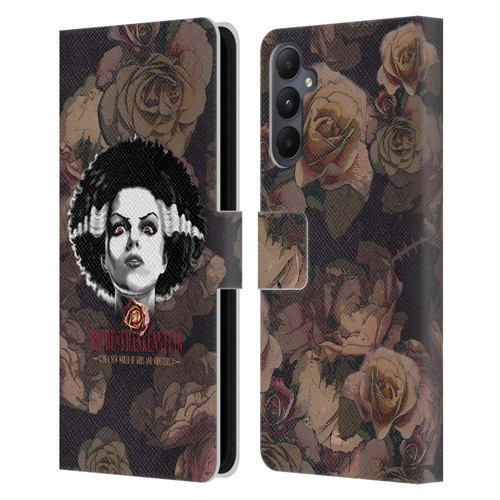 Universal Monsters The Bride Of Frankenstein World Of Gods And Monsters Leather Book Wallet Case Cover For Samsung Galaxy A05s