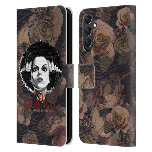 Universal Monsters The Bride Of Frankenstein World Of Gods And Monsters Leather Book Wallet Case Cover For Samsung Galaxy A24 4G / M34 5G