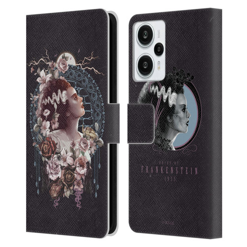 Universal Monsters The Bride Of Frankenstein Portrait Leather Book Wallet Case Cover For Xiaomi Redmi Note 12T