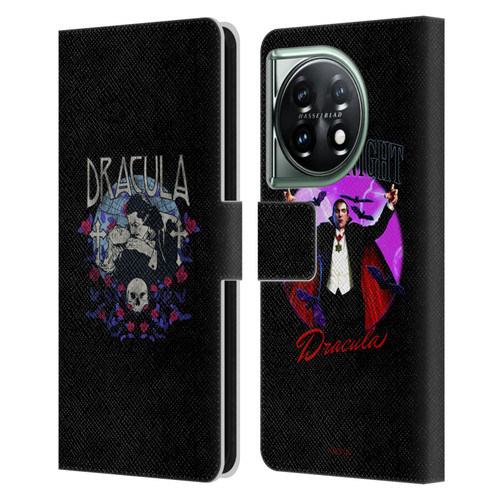 Universal Monsters Dracula Bite Leather Book Wallet Case Cover For OnePlus 11 5G