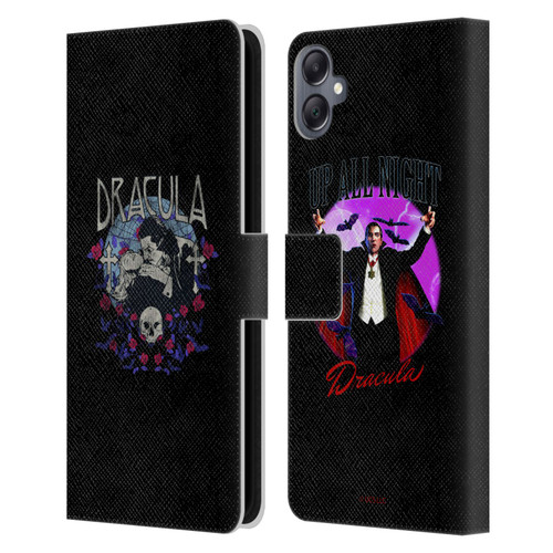 Universal Monsters Dracula Bite Leather Book Wallet Case Cover For Samsung Galaxy A05