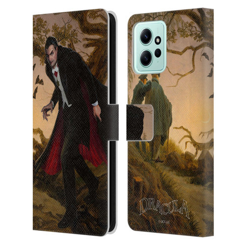Universal Monsters Dracula Portrait Leather Book Wallet Case Cover For Xiaomi Redmi 12
