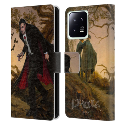 Universal Monsters Dracula Portrait Leather Book Wallet Case Cover For Xiaomi 13 5G