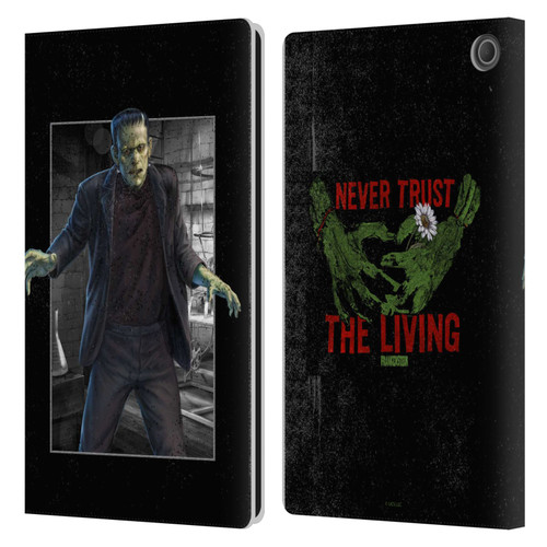 Universal Monsters Frankenstein Frame Leather Book Wallet Case Cover For Amazon Fire Max 11 2023