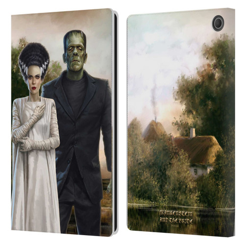 Universal Monsters Frankenstein Photo Leather Book Wallet Case Cover For Amazon Fire Max 11 2023