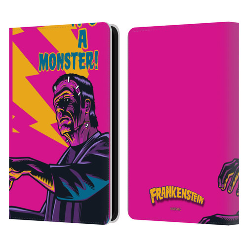Universal Monsters Frankenstein It's A Monster Leather Book Wallet Case Cover For Amazon Kindle 11th Gen 6in 2022