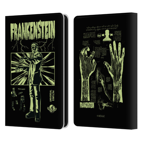 Universal Monsters Frankenstein Lightning Leather Book Wallet Case Cover For Amazon Kindle 11th Gen 6in 2022