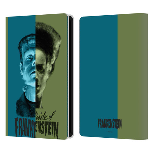 Universal Monsters Frankenstein Half Leather Book Wallet Case Cover For Amazon Kindle Paperwhite 5 (2021)