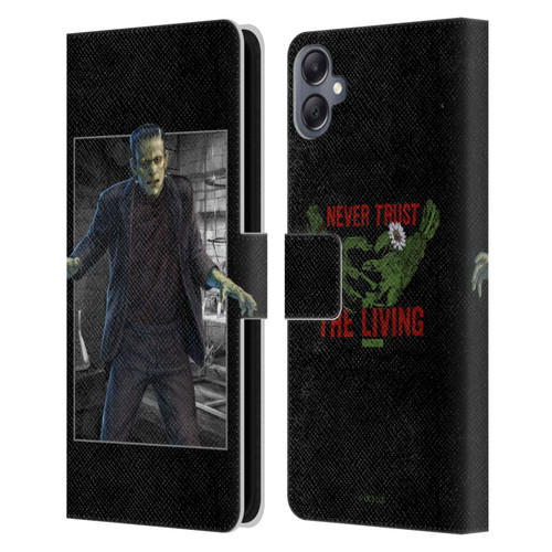 Universal Monsters Frankenstein Frame Leather Book Wallet Case Cover For Samsung Galaxy A05