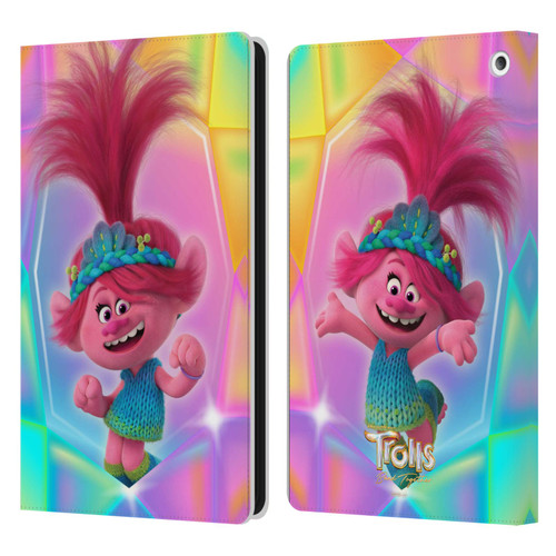 Trolls 3: Band Together Graphics Poppy Leather Book Wallet Case Cover For Amazon Fire HD 8/Fire HD 8 Plus 2020