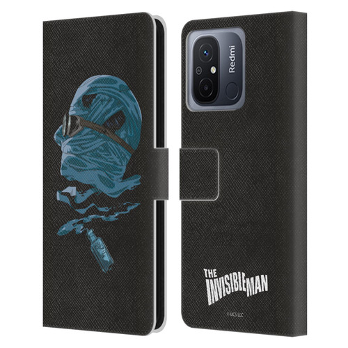 Universal Monsters The Invisible Man Blue Leather Book Wallet Case Cover For Xiaomi Redmi 12C