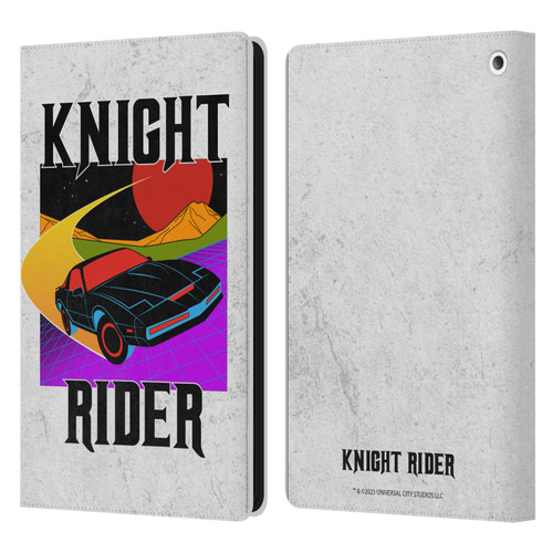 Knight Rider Graphics Kitt Speed Leather Book Wallet Case Cover For Amazon Fire HD 8/Fire HD 8 Plus 2020