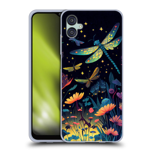 JK Stewart Art Dragonflies In Night Garden Soft Gel Case for Samsung Galaxy M04 5G / A04e