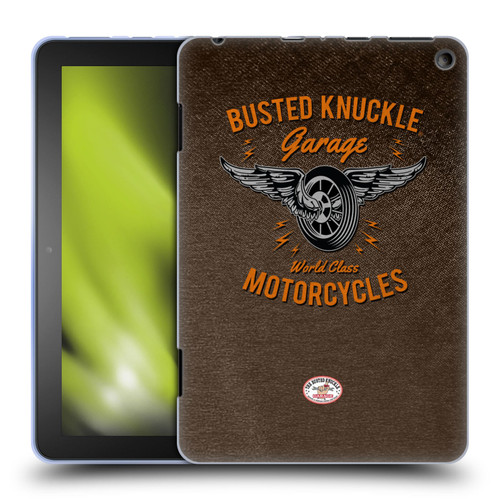 Busted Knuckle Garage Graphics Motorcycles Soft Gel Case for Amazon Fire HD 8/Fire HD 8 Plus 2020