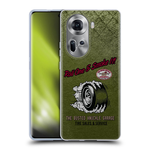 Busted Knuckle Garage Graphics Tire Soft Gel Case for OPPO Reno11