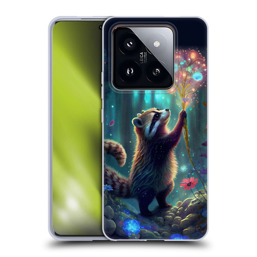 JK Stewart Key Art Raccoon Soft Gel Case for Xiaomi 14 Pro