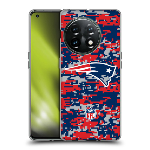 NFL New England Patriots Graphics Digital Camouflage Soft Gel Case for OnePlus 11 5G