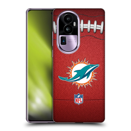 NFL Miami Dolphins Graphics Football Soft Gel Case for OPPO Reno10 Pro+