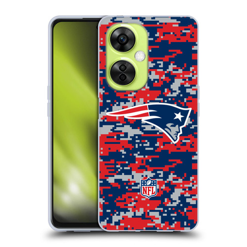 NFL New England Patriots Graphics Digital Camouflage Soft Gel Case for OnePlus Nord CE 3 Lite 5G