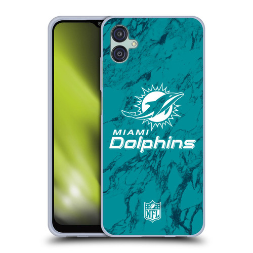 NFL Miami Dolphins Graphics Coloured Marble Soft Gel Case for Samsung Galaxy M04 5G / A04e