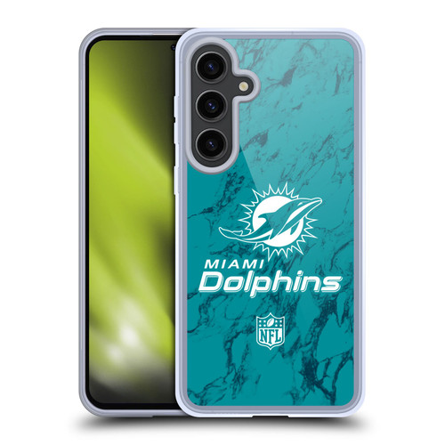 NFL Miami Dolphins Graphics Coloured Marble Soft Gel Case for Samsung Galaxy S24+ 5G NFL Miami Dolphins Graphics Coloured Marble Soft Gel Case for Samsung Galaxy S24+ 5G