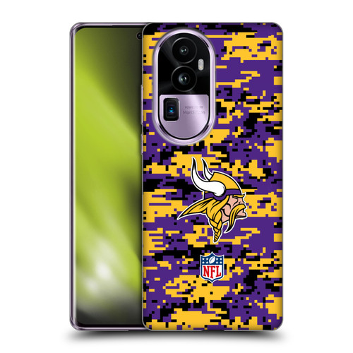 NFL Minnesota Vikings Graphics Digital Camouflage Soft Gel Case for OPPO Reno10 Pro+