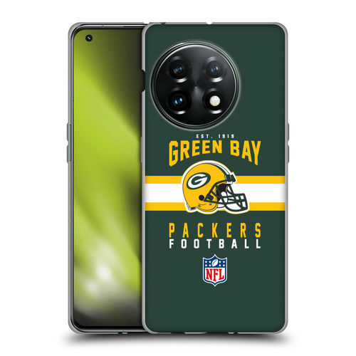 NFL Green Bay Packers Graphics Helmet Typography Soft Gel Case for OnePlus 11 5G