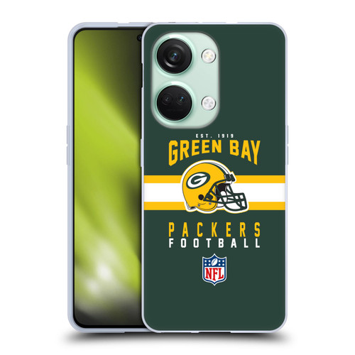 NFL Green Bay Packers Graphics Helmet Typography Soft Gel Case for OnePlus Nord 3 5G