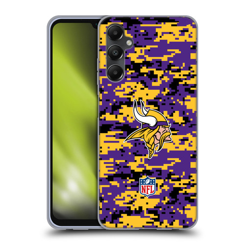 NFL Minnesota Vikings Graphics Digital Camouflage Soft Gel Case for Samsung Galaxy A05s