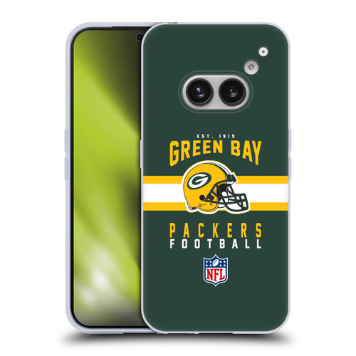 NFL Green Bay Packers Graphics Helmet Typography Soft Gel Case for Nothing Phone (2a)