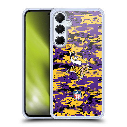 NFL Minnesota Vikings Graphics Digital Camouflage Soft Gel Case for Samsung Galaxy A55 5G