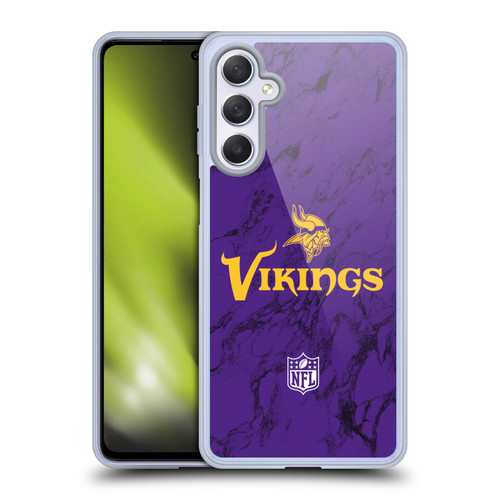 NFL Minnesota Vikings Graphics Coloured Marble Soft Gel Case for Samsung Galaxy M54 5G