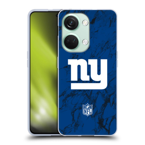 NFL New York Giants Graphics Coloured Marble Soft Gel Case for OnePlus Nord 3 5G
