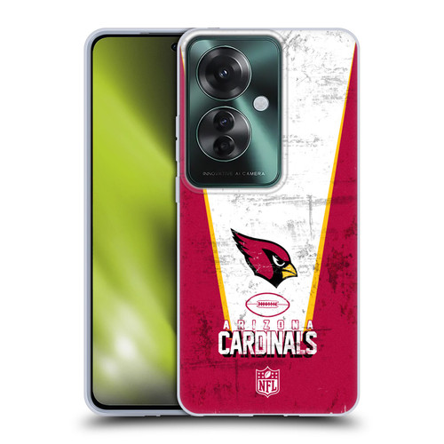 NFL Arizona Cardinals Logo Art Banner Soft Gel Case for OPPO Reno11 F 5G / F25 Pro 5G