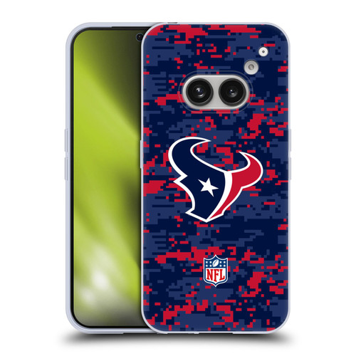 NFL Houston Texans Graphics Digital Camouflage Soft Gel Case for Nothing Phone (2a)