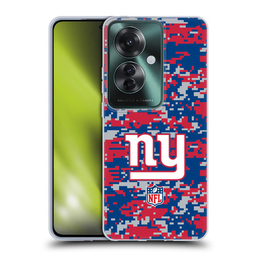 NFL New York Giants Graphics Digital Camouflage Soft Gel Case for OPPO Reno11 F 5G / F25 Pro 5G