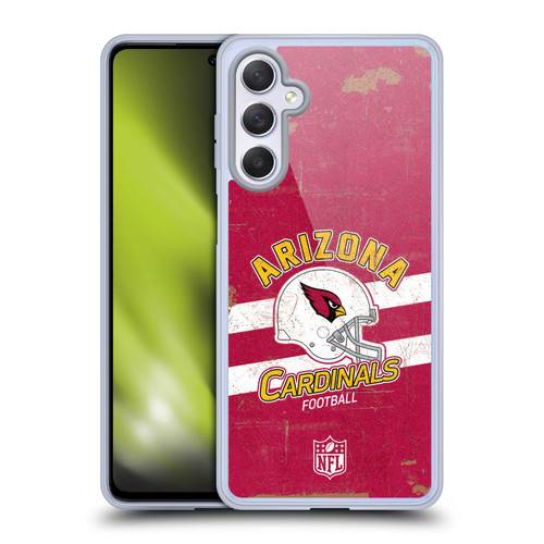 NFL Arizona Cardinals Logo Art Helmet Distressed Soft Gel Case for Samsung Galaxy M54 5G