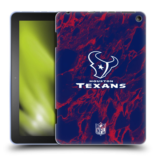 NFL Houston Texans Graphics Coloured Marble Soft Gel Case for Amazon Fire HD 8/Fire HD 8 Plus 2020