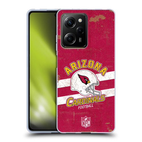 NFL Arizona Cardinals Logo Art Helmet Distressed Soft Gel Case for Xiaomi Redmi Note 12 Pro 5G