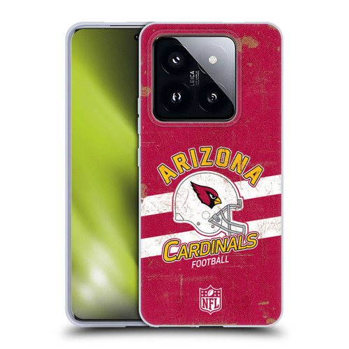 NFL Arizona Cardinals Logo Art Helmet Distressed Soft Gel Case for Xiaomi 14 Pro