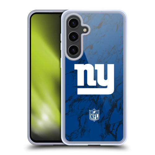 NFL New York Giants Graphics Coloured Marble Soft Gel Case for Samsung Galaxy S24+ 5G