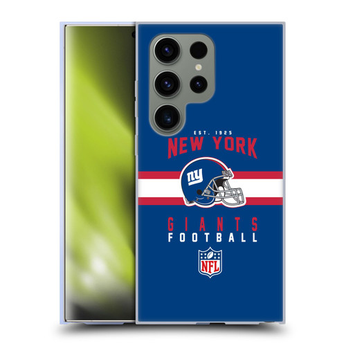 NFL New York Giants Graphics Helmet Typography Soft Gel Case for Samsung Galaxy S24 Ultra 5G