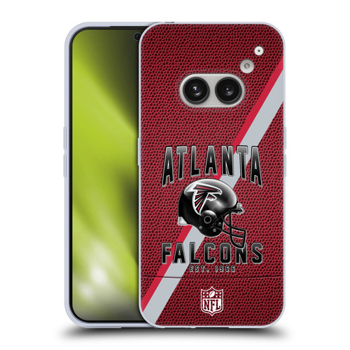 NFL Atlanta Falcons Logo Art Football Stripes Soft Gel Case for Nothing Phone (2a)