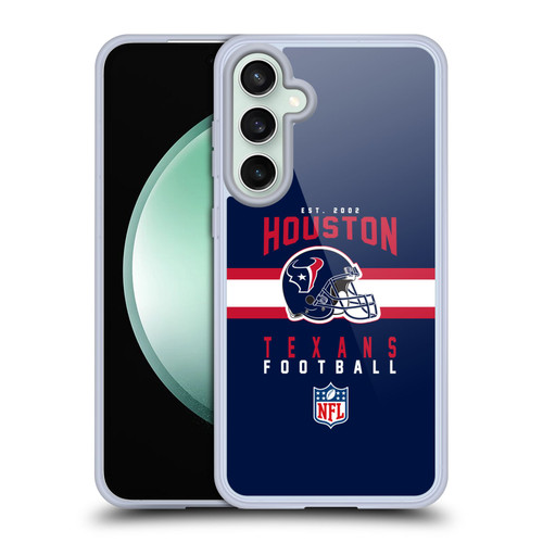NFL Houston Texans Graphics Helmet Typography Soft Gel Case for Samsung Galaxy S23 FE 5G