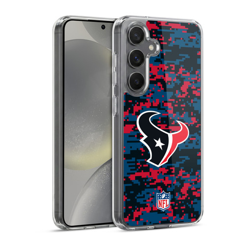 NFL Houston Texans Graphics Digital Camouflage Soft Gel Case for Samsung Galaxy S24 5G & MagSafe