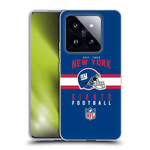 NFL New York Giants Graphics Helmet Typography Soft Gel Case for Xiaomi 14 Pro